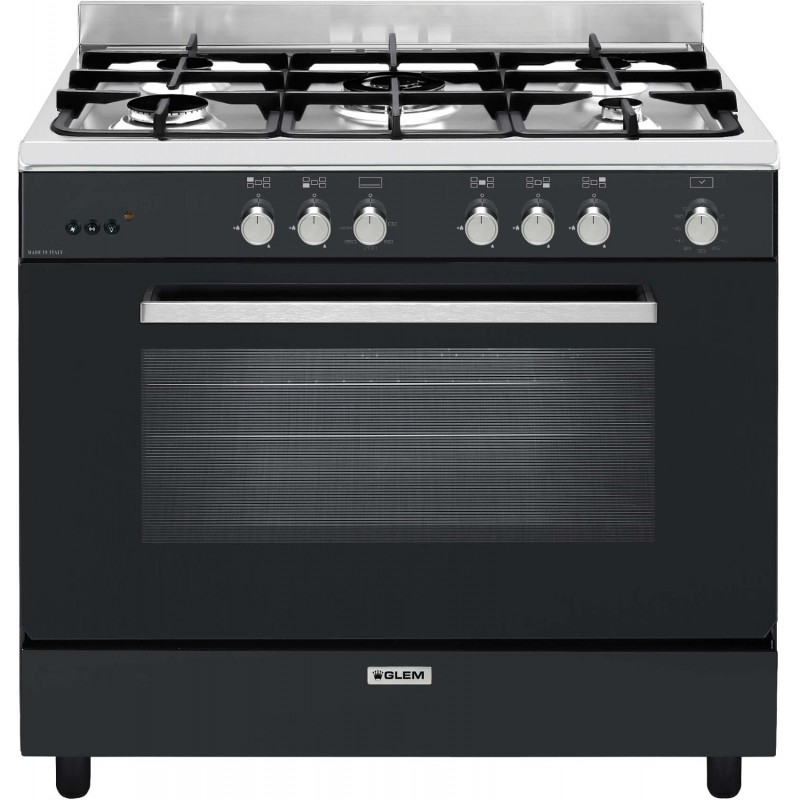 Gazinière tout gaz 1 grand four GLEM 90cm