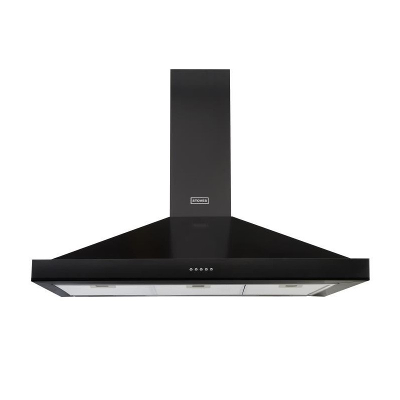 Hotte décorative murale STOVES PHOTPYR90NOIR 90cm