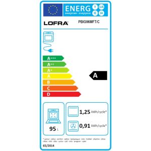 Piano de cuisson Lofra Rainbow 90cm Mixte 1 Four électrique