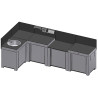 Meuble pour plancha ENO MODULO PMOD4102