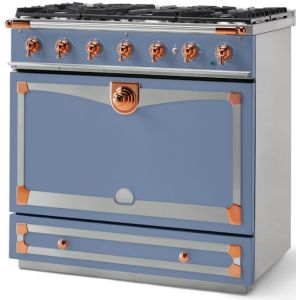 Piano de cuisson La Cornue ALBERTINE 90cm mixte Bleu Paris