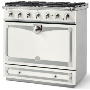Piano de cuisson La Cornue ALBERTINE 90cm Blanc pur Nickel