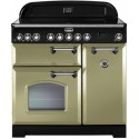 Cuinière Falcon CLASSIC DELUXE vitrocéramique 90 cm VERT OLIVE CHROME
