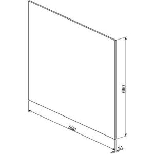 Crédence CONCERTO  Smeg 90cm inox KIT90X
