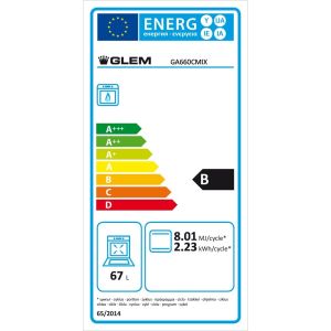 Cuisinière GLEM GA660CMIX 60 CM Dimensions