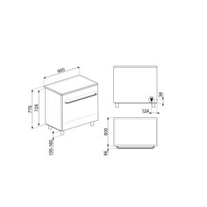 Piano de cuisson Smeg induction CG90IX9