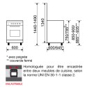 Cuisinière GLEM GA660CMIX 60 CM