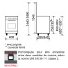 Gazinière émail lisse GLEM GA660MIX 60x60 cm