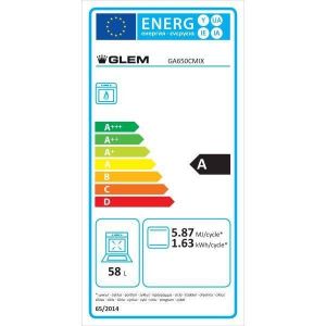 Gazinière catalyse GLEM GA650CMIX 60x50 cm