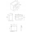 Piano de cuisson BERTAZZONI Master Series 100 cm trois fours 6 brûleurs