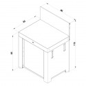 Meuble pour plancha ENO MODULO PMOD4101
