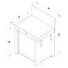 Meuble pour plancha ENO MODULO PMOD4101