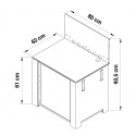 Meuble pour plancha ENO MODULO PMOD4102