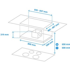 Groupe filtrant plafonnier Novy MINI PURE' LINE D6830 90cm