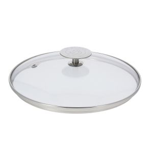 Couvercle Ø28 en verre pontet inox DE BUYER 3429.28