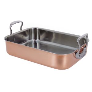 Plat à rôtir De Buyer 35x25 cm en cuivre Inocuivre