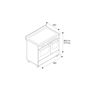 Piano de cuisson BERTAZZONI Professional 90 cm 2 fours Induction
