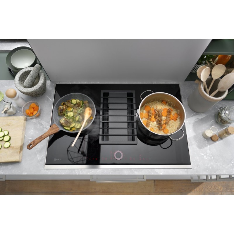 Hotte plan de travail, plaque de cuisson aspirante FLOW MAX