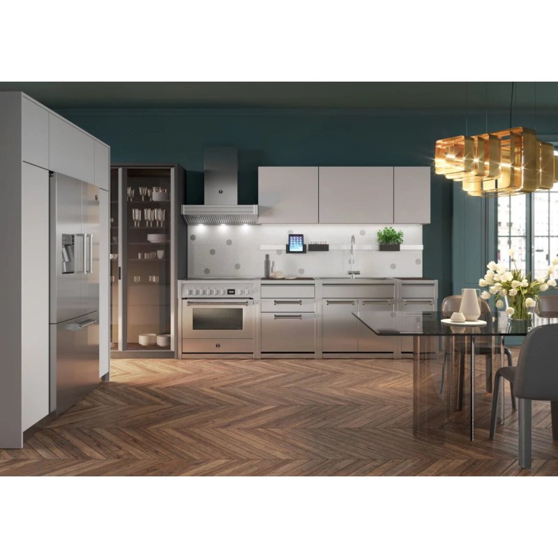Piano de cuisson Steel Genesi 70cm, 90cm, 100cm, 120cm
